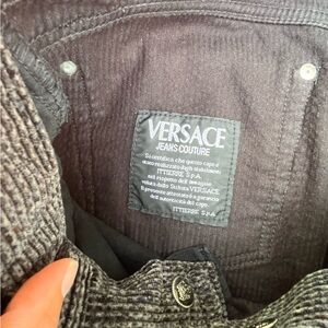 Versace Jeans Couture Textured Gray Pants